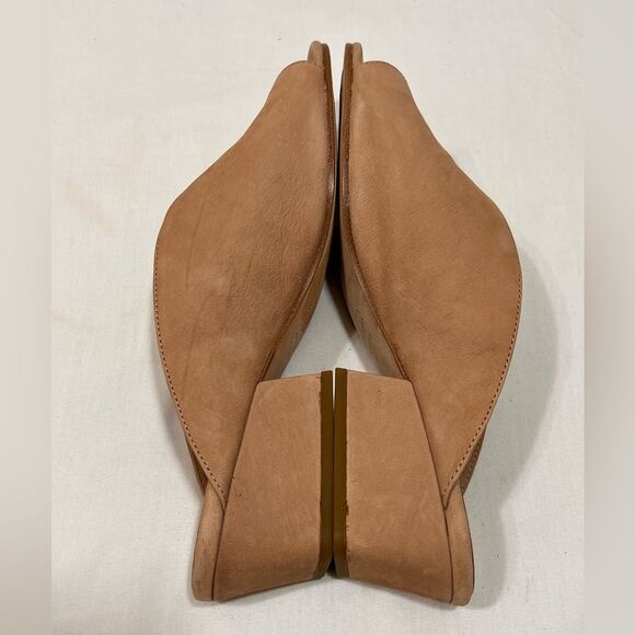 Eileen Fisher Katniss SuedeTan Mules With Minimalist Design Size 11 - Picture 4 of 9